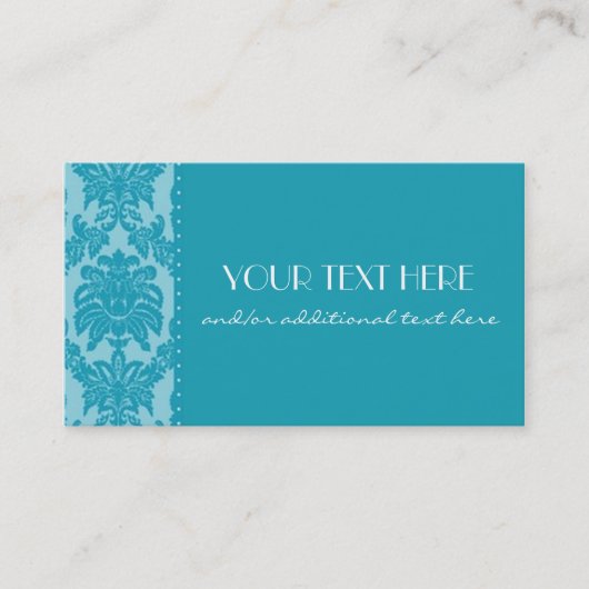 Azuurblauw Visitekaartje (Voorkant)