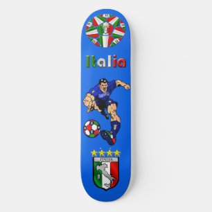 Azzurri Man Italiaans football cadeau Skateboard