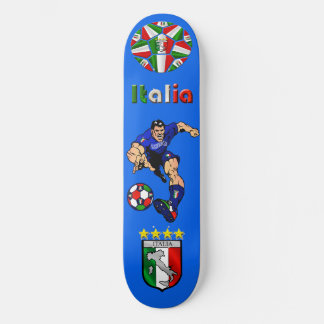 Azzurri Man Italiaans football cadeau Skateboard