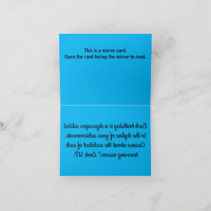 B002 - Skyline Verjaardagsspiegel Kaart