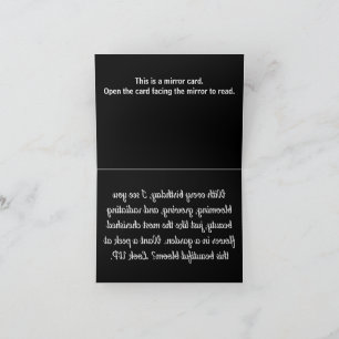 B003 - Bloemenverjaardagsspiegel Kaart