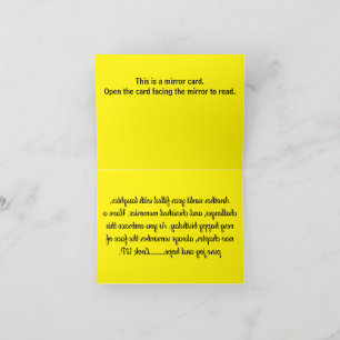 B005 - Pure vreugde en hoop Bedankkaart