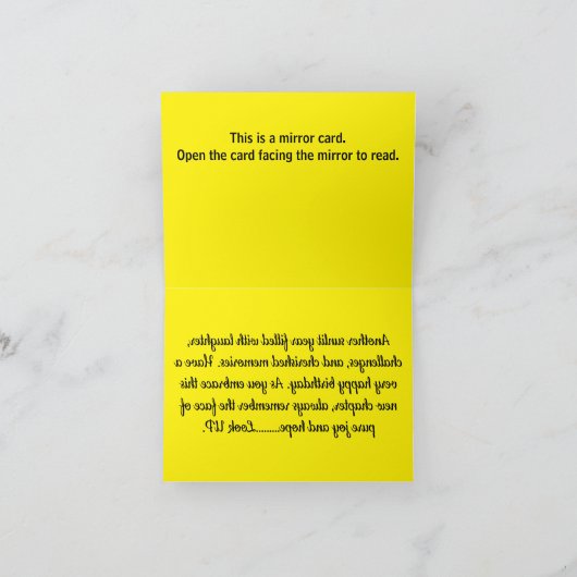 B005 - Pure vreugde en hoop Bedankkaart (Binnen)