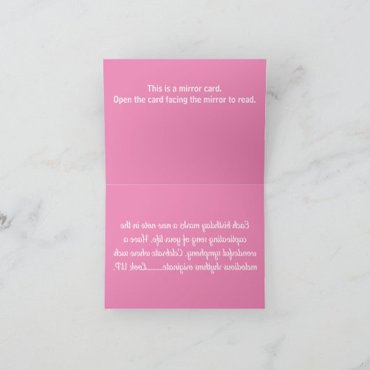 B010 - Lied van je leven Bedankkaart (Binnen)