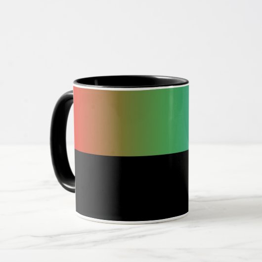 B02 - Tasse mit RGB Rot Grün Blau Farbverlauf Mok (Voorkant links)