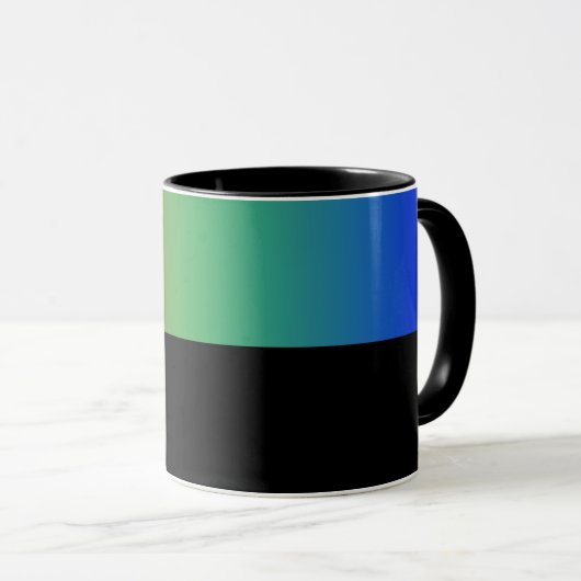 B02 - Tasse mit RGB Rot Grün Blau Farbverlauf Mok (Voorkant rechts)