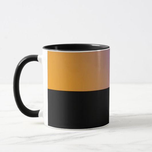 B03 - Tasse mit Orange Blau Farbverlauf Mok (Links)