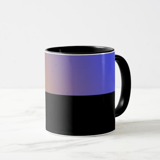 B03 - Tasse mit Orange Blau Farbverlauf Mok (Voorkant rechts)