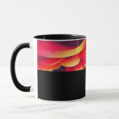 B06 - Tasse mit  Rot Gelb Farbverlauf  Mok (Links)