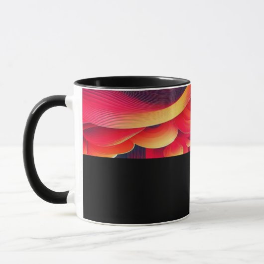 B06 - Tasse mit  Rot Gelb Farbverlauf  Mok (Links)