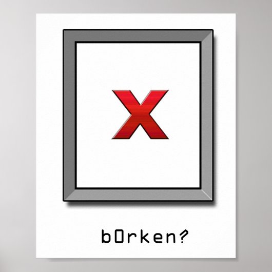 b0rken? poster (Voorkant)
