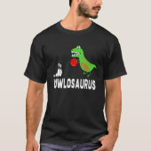 B0wling Dinosaur B0wler Dino Idea T-shirt (Voorkant)