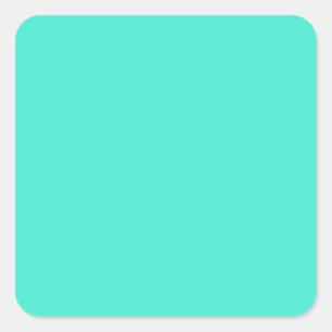B10 Gem van een Turquoise! Kleur Vierkante Sticker