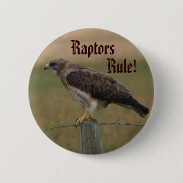 B10 Swainson's Hawk Ronde Button 5,7 Cm