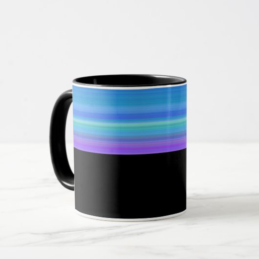 B10 - Tasse mit Violett Blau Farbverlauf Mok (Voorkant links)