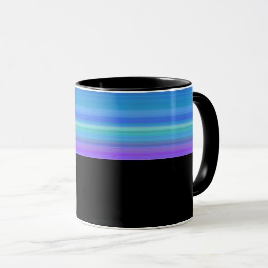 B10 - Tasse mit Violett Blau Farbverlauf Mok (Voorkant rechts)