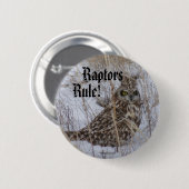 B11 Korte oorhoenders Ronde Button 5,7 Cm (Voorkant /achterkant)