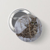 B11 Korte oorhoenders Ronde Button 5,7 Cm (Voorkant /achterkant)