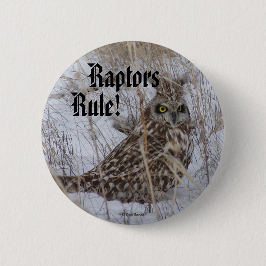 B11 Velduil Ronde Button 5,7 Cm (Voorkant)