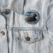 B13 Geoorde Fuut Ronde Button 5,7 Cm (In situ)