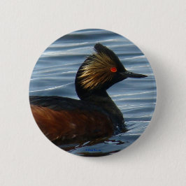 B13 Geproeide Grebe Ronde Button 5,7 Cm