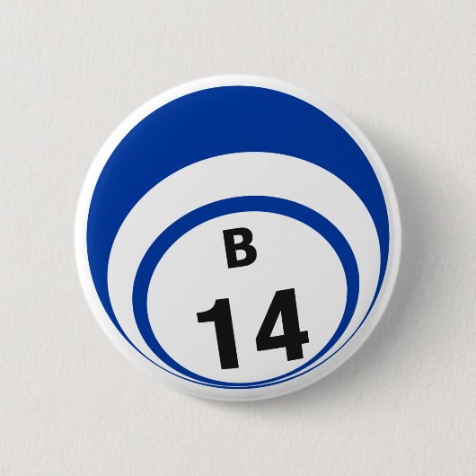 B14 Bingo Ball-knop Ronde Button 5,7 Cm (Voorkant)