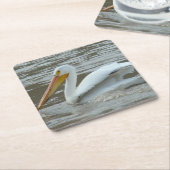 B14 White Pelican Kartonnen Onderzetters (Schuin)