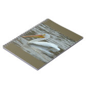 B14 Witte Pelikaan op Modderige Rivier Notitieboek (Linkerzijde)