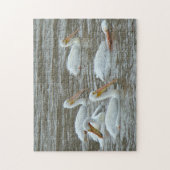 B16 Witte Pelikanen Legpuzzel (Verticaal)