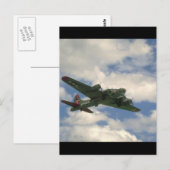 B17, Belly Uitzicht. (vlak;b17_WWWII-vlakken) Briefkaart (Voorkant / Achterkant)