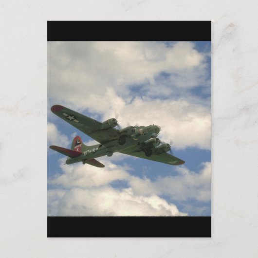 B17, Belly Uitzicht. (vlak;b17_WWWII-vlakken) Briefkaart (Voorkant)