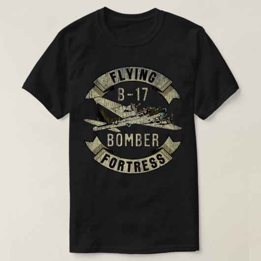 B17-Bomber WW2 vliegtuig Gr T-shirt (Design voorkant)