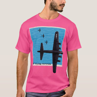 B17 Flying Fortress WO2 bommenwerper vliegtuig bov T-shirt