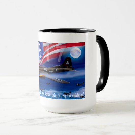 B17 met Bomber Harris Quote Mok (Voorkant rechts)