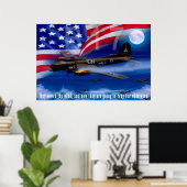 B17 met Bomber Harris Quote Poster (Thuiskantoor)