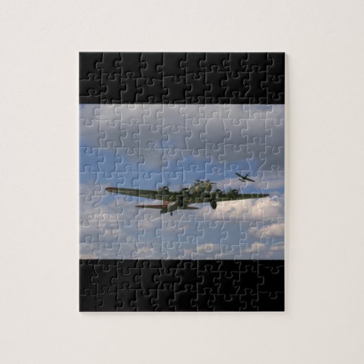 B17, rechtervoorhoek_WWII-vlakken Legpuzzel (Verticaal)