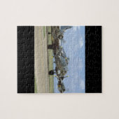 B17, Twee Motoren Revving_WWII Planes Legpuzzel (Horizontaal)