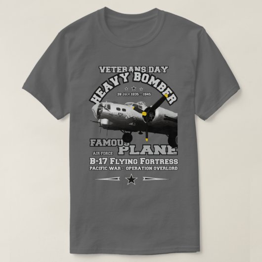 B17 Vliegen Fort Zware bommenwerper 1 T-shirt (Design voorkant)