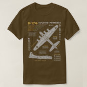B17 Vliegende fort (2) T-shirt (Design voorkant)