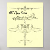 B17 Vliegende fort Poster (Voorkant)