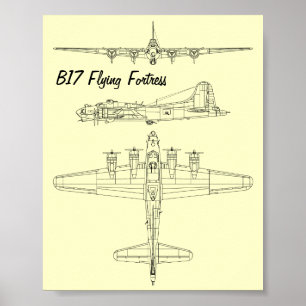 B17 Vliegende fort Poster