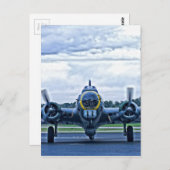 B17  Vliegtuig van het vliegtuig Briefkaart (Voorkant / Achterkant)