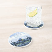 B17  Vliegtuig van het vliegtuig Zandsteen Onderzetter (Zijkant)