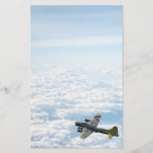 B17 Vliegtuig WWII-bombervliegtuig Briefpapier (Voorkant)