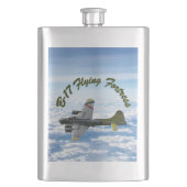 B17 Vliegtuig WWII-bombervliegtuig Heupfles (Voorkant)