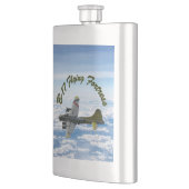 B17 Vliegtuig WWII-bombervliegtuig Heupfles (Links)