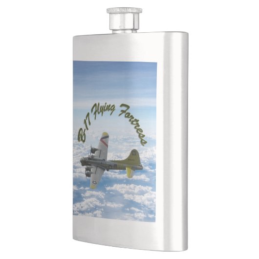 B17 Vliegtuig WWII-bombervliegtuig Heupfles (Links)