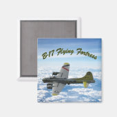 B17 Vliegtuig WWII-bombervliegtuig Magneet (Voorkant / Achterkant)