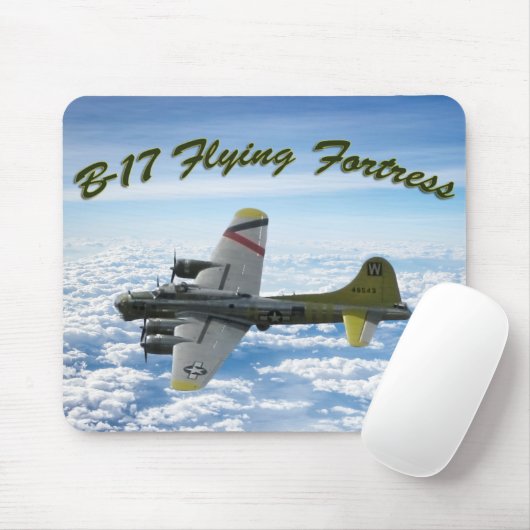 B17 Vliegtuig WWII-bombervliegtuig Muismat (Met muis)