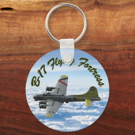 B17 Vliegtuig WWII-bombervliegtuig Sleutelhanger (Voorkant)